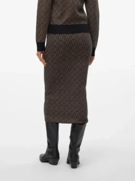Vmaria langer Rock mit hoher Taille
