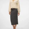 Vmaria langer Rock mit hoher Taille