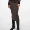 Vmaria langer Rock mit hoher Taille