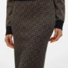 Vmaria langer Rock mit hoher Taille