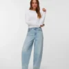 Vmbillie High-Rise-Jeans in Barrel-Fit