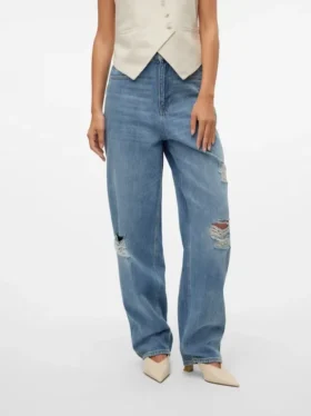 Vmbrooklyn Mid-Rise-Jeans in Baggy-Passform