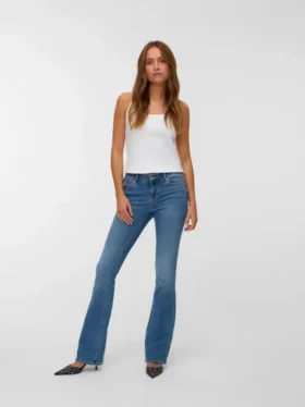 Vmcamille Jeans mit niedriger Leibhöhe und ausgestelltem Schnitt