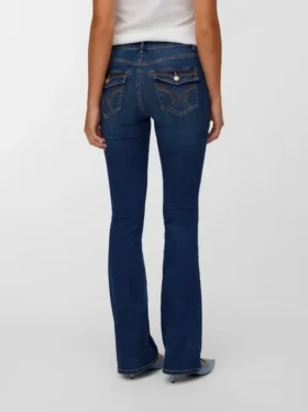 Vmcamille Jeans mit niedriger Leibhöhe und ausgestelltem Schnitt