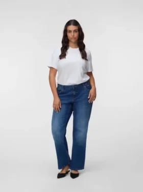 Vmcasta Jeans mit mittlerer Leibhöhe und Bootcut-Passform