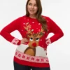 Vmcfrostydeer Strickpullover