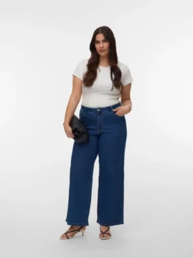 Vmclusia Jeans mit hoher Taille und weitem Bein