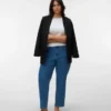 Vmclusia Mom-Fit-Jeans mit hoher Leibhöhe