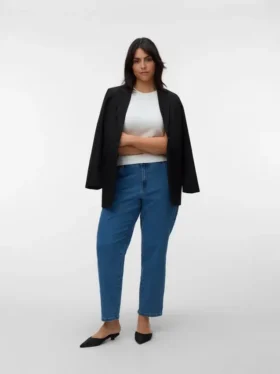 Vmclusia Mom-Fit-Jeans mit hoher Leibhöhe