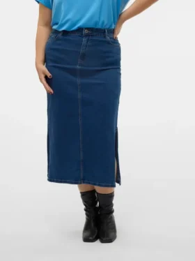 Vmcserena langer Rock mit hoher Taille