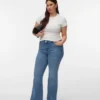 Vmctanna High-Rise-Jeans mit ausgestelltem Schnitt