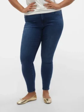 Vmctanya Mid-Rise-Jeans in Skinny-Passform
