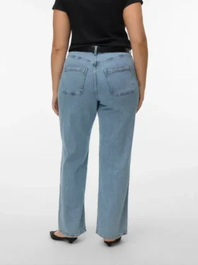 Vmctessa Jeans mit hoher Leibhöhe und weitem Bein
