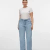 Vmctessa Jeans mit hoher Leibhöhe und weitem Bein