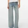 Vmelina Super High Rise Jeans mit weitem Bein