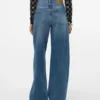 Vmelina Super High Rise Jeans mit weitem Bein