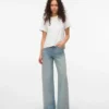 Vmelina Super High Rise Jeans mit weitem Bein