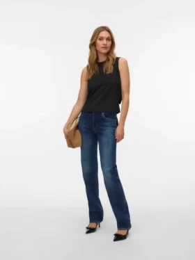 Vmella Mid Rise Straight Fit Jeans