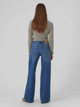Vmfaith Jeans mit niedriger Leibhöhe und weitem Bein