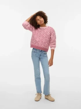 Vmflash Jeans mit mittlerer Leibhöhe und ausgestelltem Schnitt