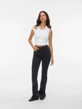 Vmflash Jeans mit mittlerer Leibhöhe und ausgestelltem Schnitt