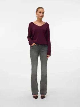 Vmflash Mid Rise Flared Fit Jeans