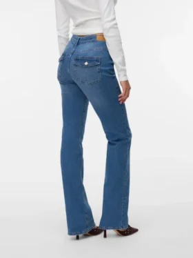 Vmflash Mid Rise Flared Fit Jeans