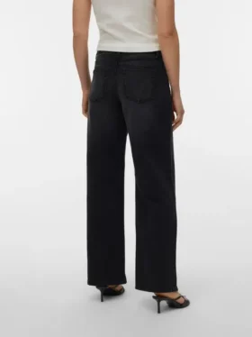 Vmhallie Low Rise Wide Fit – Cropped-Jeans