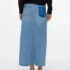 Vmhart langer Rock mit hoher Taille