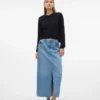 Vmhart langer Rock mit hoher Taille