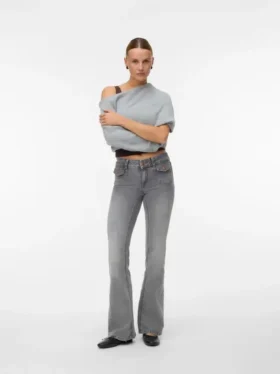 Vmjean Low-Rise-Jeans mit ausgestelltem Schnitt