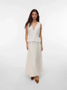 Vmjosie langer Rock mit hoher Taille