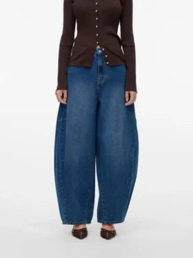 Vmkaitlin High-Rise-Jeans in Barrel-Fit