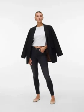 Vmlux Mid Rise Slim Fit Jeans