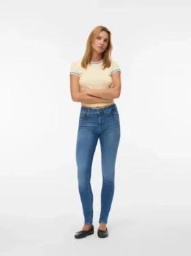 Vmlux Mid Rise Slim Fit Jeans