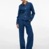Vmmargot Jeans mit hoher Leibhöhe und weitem Bein