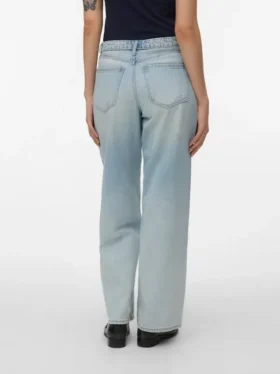 Vmmilou Jeans mit mittlerer Taillenhöhe und weitem Bein