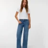 Vmmira Mid Rise Wide Fit – Cropped-Jeans Vmmira Mid Rise Wide Fit – Cropped-Jeans