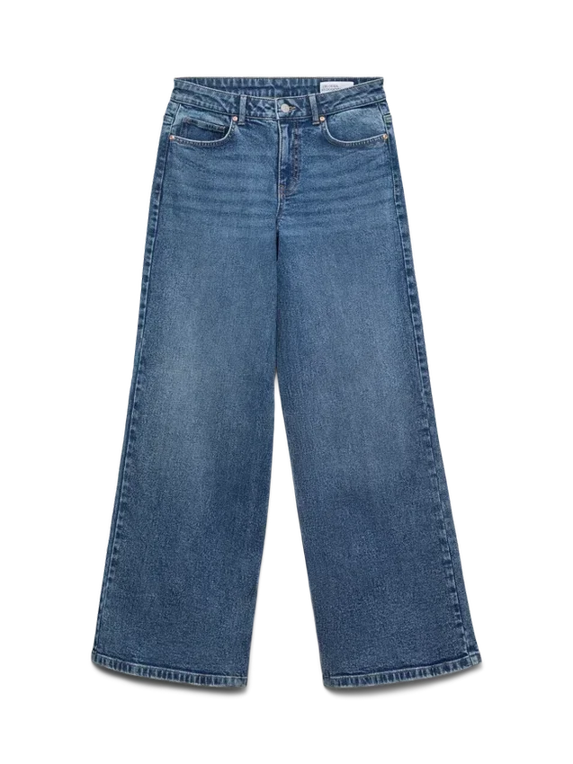 Vmmira Mid Rise Wide Fit – Cropped-Jeans Vmmira Mid Rise Wide Fit – Cropped-Jeans