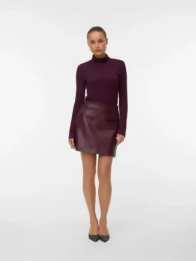 Vmnatalie kurzer Rock mit hoher Taille als Shorts