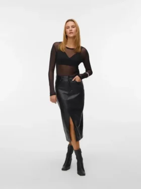 Vmnatalie Midi-Rock mit hoher Taille