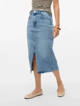 Vmnatalie Midi-Rock mit hoher Taille