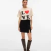 Vmnelly kurzer Rock mit hoher Taille als Shorts