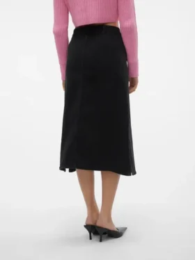 Vmnelly langer Rock mit hoher Taille