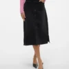 Vmnelly langer Rock mit hoher Taille