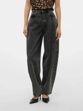 Vmollie Jeans mit hoher Taille und Ballon-Passform