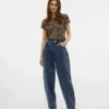 Vmollie Jeans mit hoher Taille und Ballon-Passform