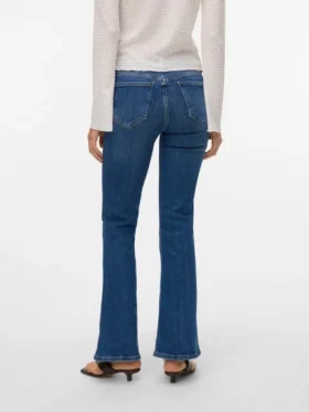Vmphoebe Jeans mit mittlerer Leibhöhe und ausgestelltem Schnitt
