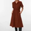Vmray Midi-Kleid aus Cord