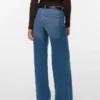Vmsandie – Stretch-Jeans mit mittlerer Leibhöhe und weitem Bein